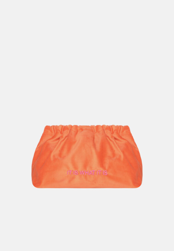 It Is What It Is - Velvet Clutch Bag